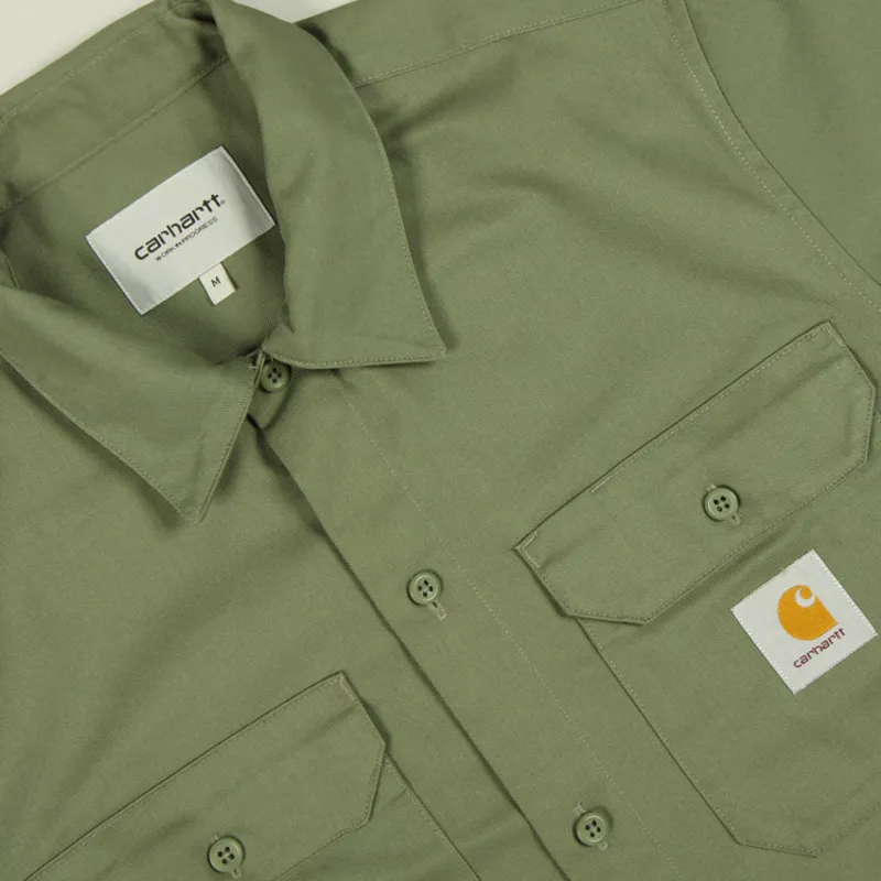 Carhartt WIP S/S Master Shirt - Dollar Green-1